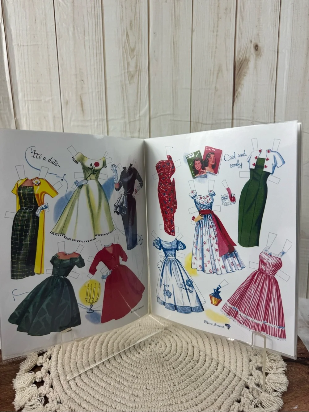 Elaine Stewart Vintage Cut-Out Dolls Cover Art Print